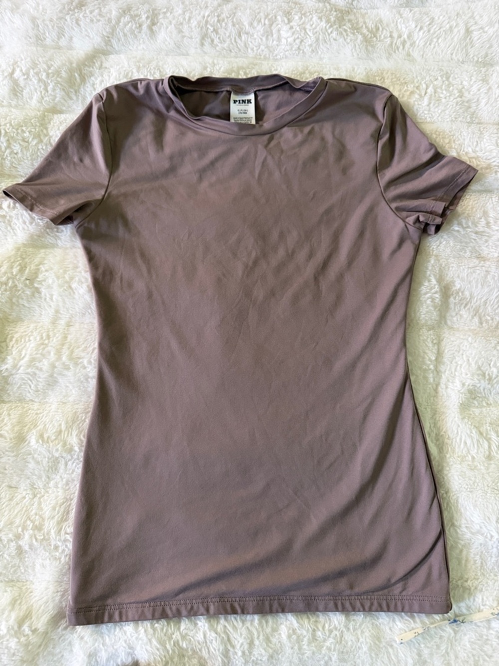 PINK Victoria's Secret Mauve Short Sleeve Crew Neck Tee